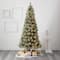 8ft. Pre-Lit Frosted Swiss Pine & Berries Artificial Christmas Tree with Clear LED Lights